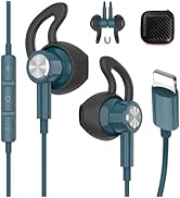 iMangoo for Lightning Headphones Wired MFi Certified Magnetic Earbuds Anti Drop Ear Buds Tips Cor...