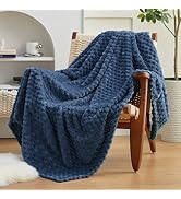 EXQ Home Fleece Throw Blanket for Couch or Bed - 3D Imitation Turtle Shell Jacquard Decorative Bl...