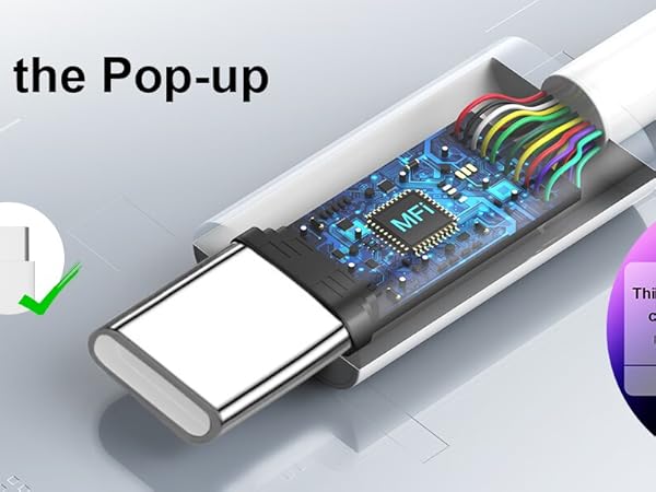 10ft iphone 15 pro max plus charger fast charging block 20W usb type c charger