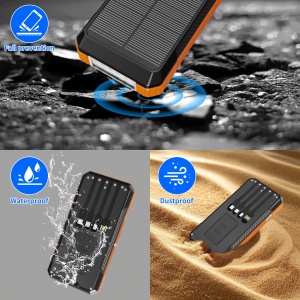 solar power bank portable charger solar battery charger solar powered power bank solar