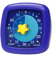 Secura 60-Minute Visual Timer, Silent Study Timer for Kids and Adults, Time Clocks, Time Manageme...