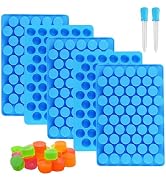 Sidosir 7Pcs Gummy Round Chocolate Silicone Molds, Silicone Roung Candy Mold for Cake Decoration,...