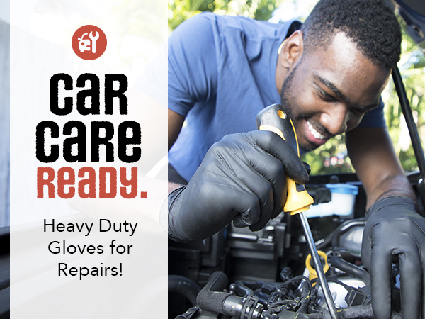 Heavy duty nitrile gloves
