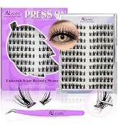 No Glue Needed Lashes, Self Adhesive Eyelashes, DIY Lash Cluster Eyelash Extensions Kit 10-18mm,1...