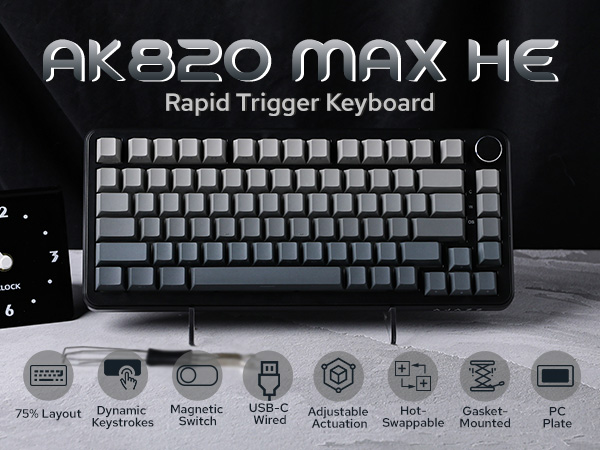 AK820 MAX HE Wired Gradient Grey