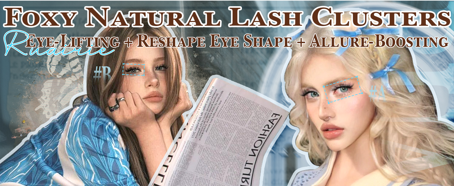 fox eye lash clusters