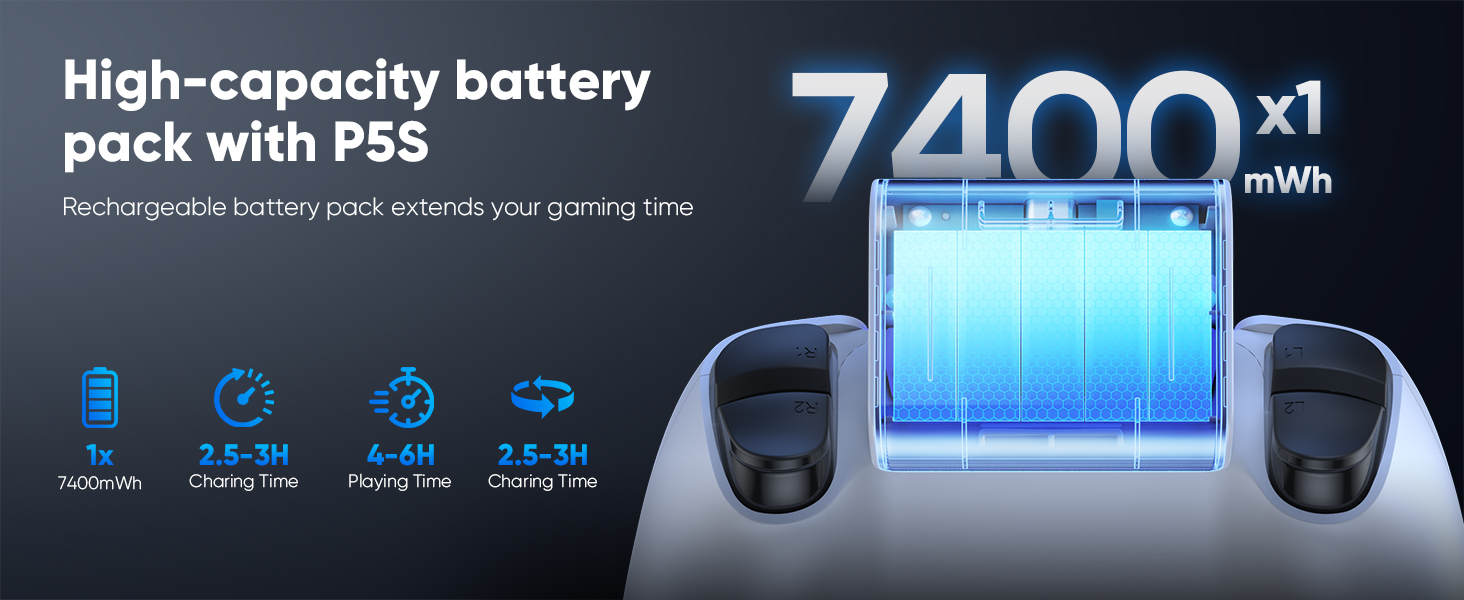 ps5 controller rechargeable battery pack