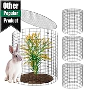 SPECILITE 10 Pack Plant Protector from Animals, 14"x14" Pre-Bent Wire Metal Mesh &amp; Covers to Keep...