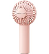 SWEETFULL Mini Portable Fan Powerful Handheld Fan Rechargeable,3 Speeds Personal Small Hand Fan f...