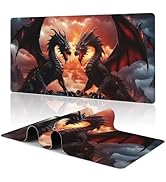 Mouse Pad Dragon Desk Mat Large Gaming Mousepad, Desk Pad for Keyboard and Mouse, Large Non-Slip ...