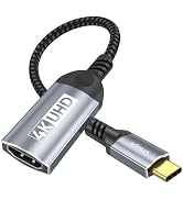 4K USB C to HDMI Adapter, USB Type C to HDMI Converter Compatible for MacBook Pro, Samsung Galaxy...