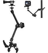 Mippko Camera Mount Super Crab Clamp 10" Length Articulating Magic Arm with 1/4"-20 for DSLR Came...