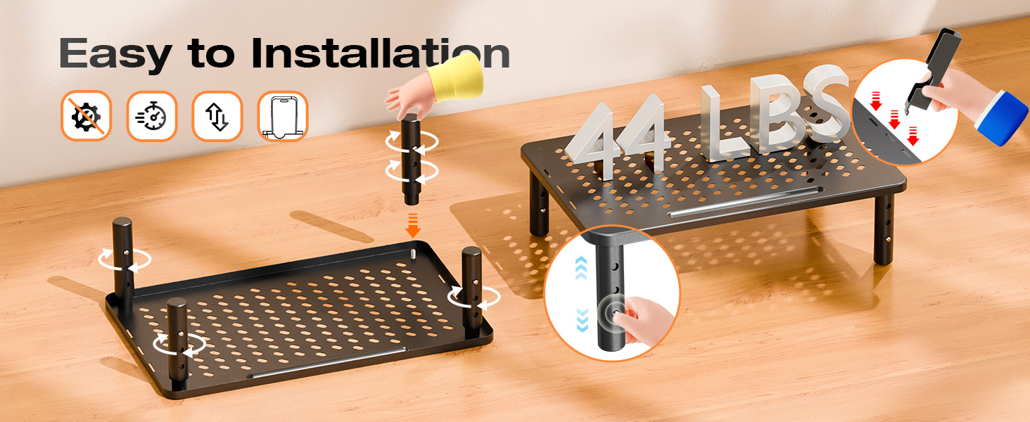 Canyora Computer Monitor Stand Riser with Storage