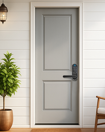 Euukaitary silver smart door lock