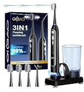 OILSAO Electric Toothbrush with Water Flosser Combo, 3-in-1 Sonic Flossing Electric Toothbrush fo...