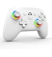 PeriphX Wireless Switch Controllers for Nintendo Switch,6-Axis Gyro,Turbo Function,7-Color RGB Li...
