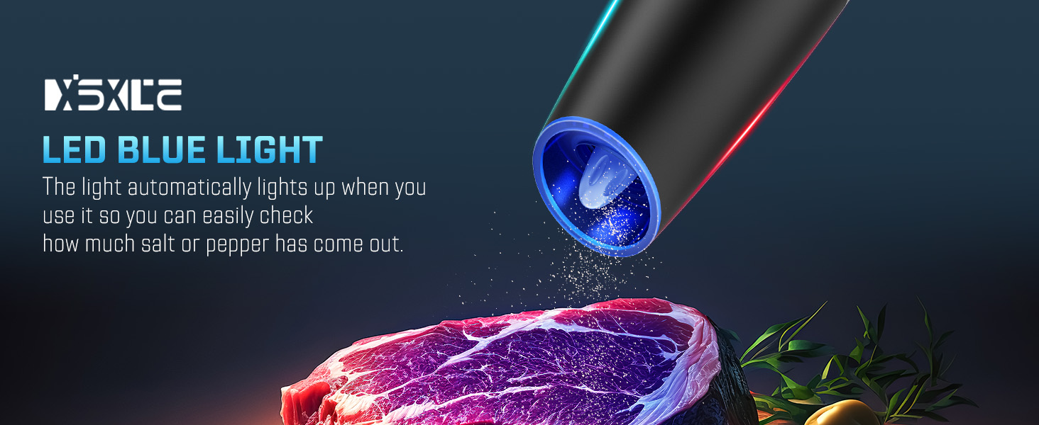 electric salt and pepper grinder set