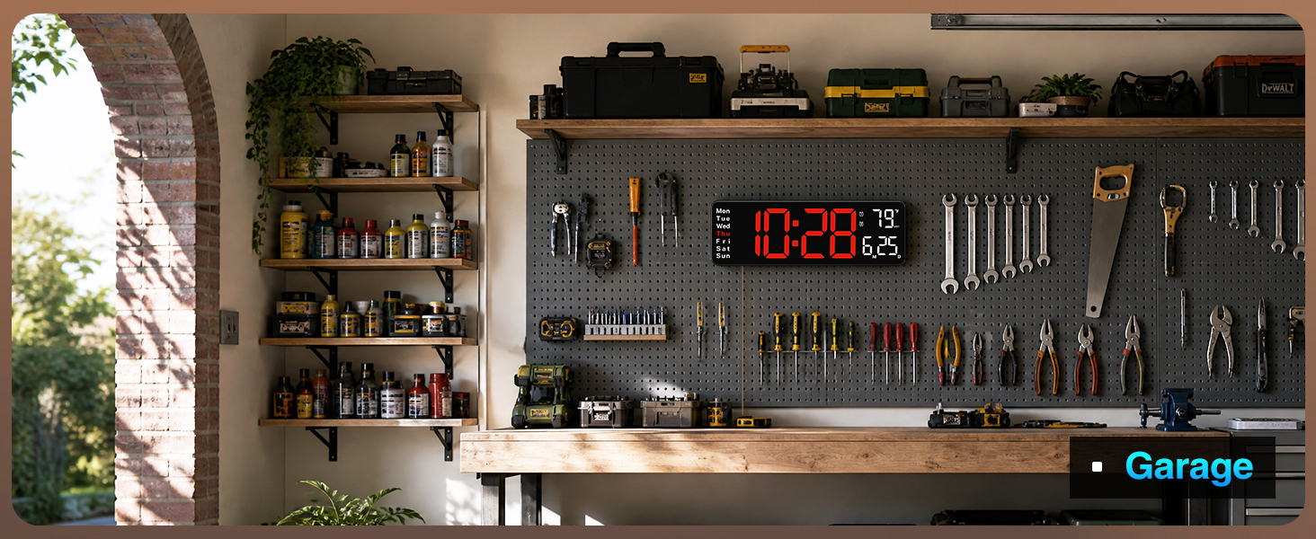 led wall clock