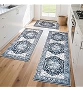Ufeekare 3pcs Kitchen Rug 20'' x 32'' + 20'' x 48'' + 20'' x 59'' (Color-2)