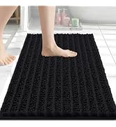 Arotive Luxury Bathroom Rugs 24x16, Extra Soft Thick Absorbent Shaggy Chenille Bath Rugs, Non-Sli...