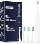 Betterchoi Sonic Electric Toothbrush - 41,000 VPM Maglev Motor - 4 Brush Heads - IPX7 Waterproof,...