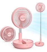Belife X8 Portable Fan, 7200mAh Battery Powered Fan Rechargeable, Oscillating USB Desk Floor Fan ...