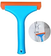 YESCOO Shower Squeegee for Glass Doors, Small Squeegee for Shower Glass Door Mini Silicone Squeeg...