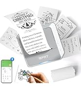 iDPRT Mini Sticker Printer, S2 Portable Sticker Maker Machine with 1 Roll Sticker Paper, Bluetoot...