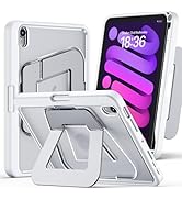 JUQITECH Case for iPad Mini 7 A17 Pro, iPad Mini 7th/6th Gen 2024/2021 8.3", Ultra-Stable Stand, ...