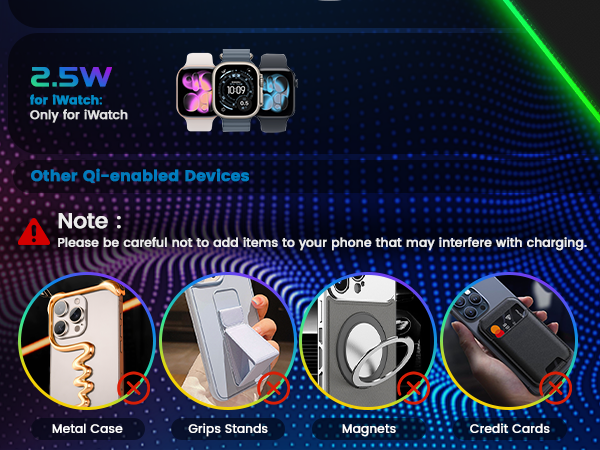 Compatible with All Qi Wireless Charging Devices