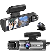 Dashcam Front and Rear Inside,Car Camera Dash Cam for Cars,Driving Recorder with IR Night Vision,...