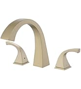 LOCALAND Brass Roman Tub Faucet, Deck Mount 3 Hole Widespread Bathtub Faucet, 2 Handle Tub Filler...