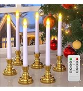 PChero Window Candles with Remote Timer, 6 Packs 7.9