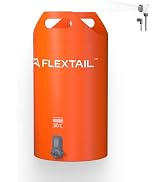 FLEXTAILGEAR Camping Shower Bucket with Built-in Electric Pump, Portable Camp Shower, 5 Gallons R...