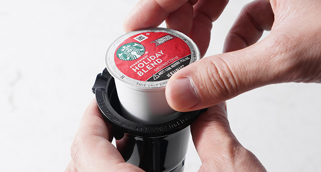 Capsule Holder with Removable bottom for easy cleaning