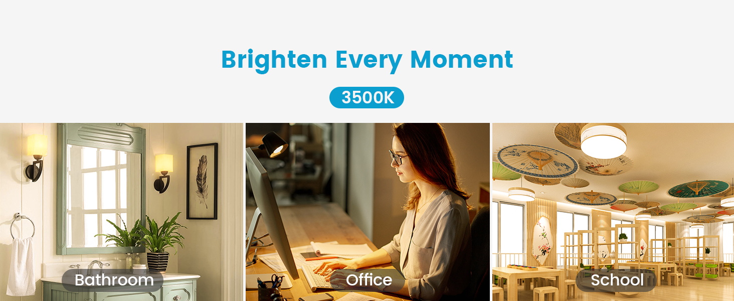 WOWLUMEN A19 LED BULBS 3500K