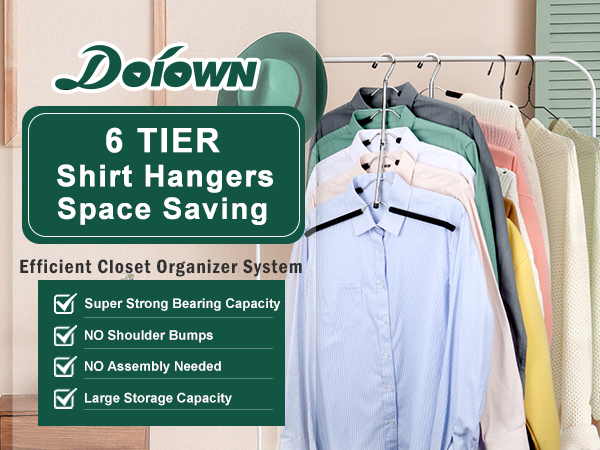 shirt hangers space saving, coat hangers for closet, closet organizer and storage