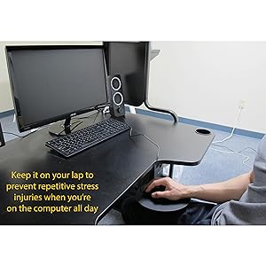Beanbag mouse pad use at office, in front of computer desk, use on lap or knee, avoid pain