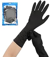Segbeauty Reusable Black Gloves, 12 INCH Thickened Prolonged Powder Free Gloves Medium, 12 Counts...