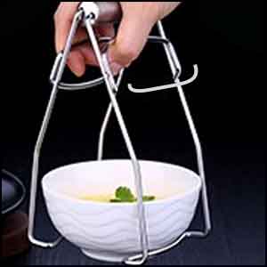  Stainless Steel Folding Hot Bowl Clip