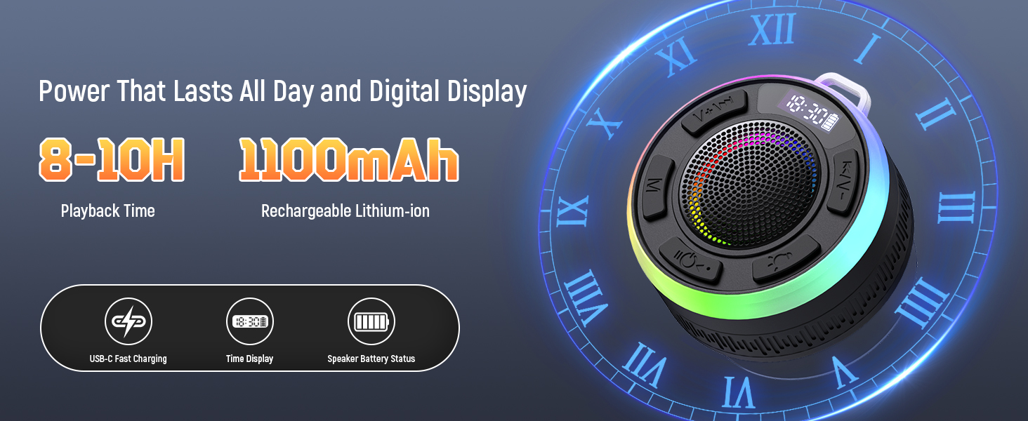 bluetooth shower speaker waterproof