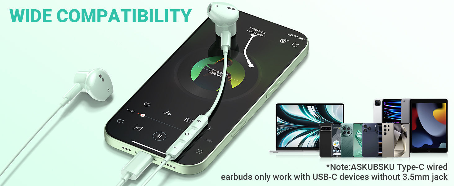 type c headphones for iPhone 15 Pro max