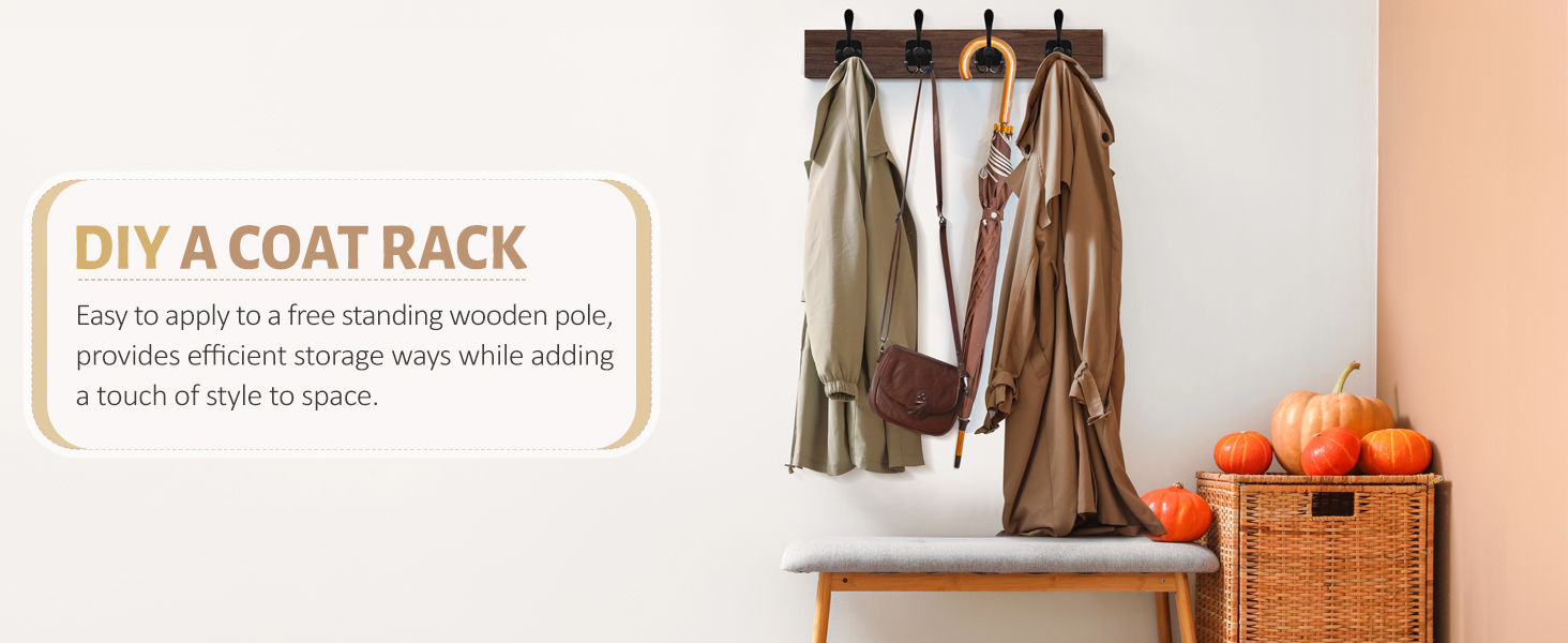 wall mount coat hooks