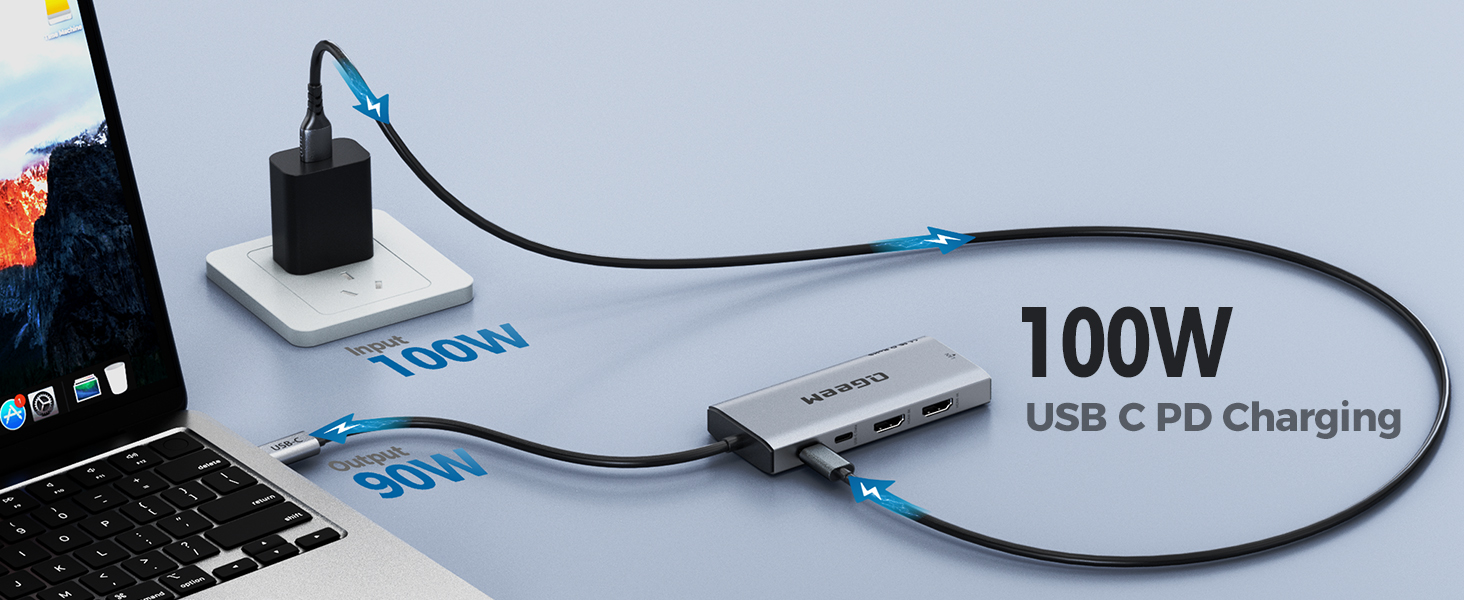 100W usb c PD charging