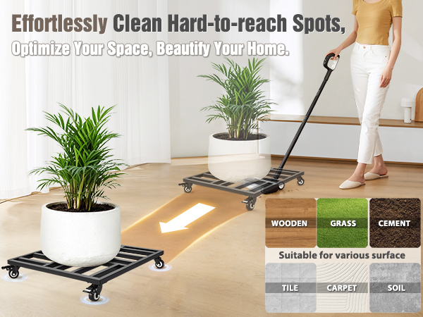 plant caddy with wheels