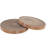 Necoichi Cat Scratcher Bowl Replacement for Indoor Cats - Cat Scratching Lounger with Reversible ...