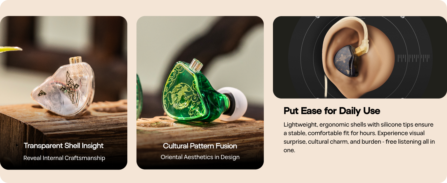 Linsoul TANGZU Wan’er S.G HiFi 10mm Dynamic Driver PET Diaphragm in-Ear Earphone