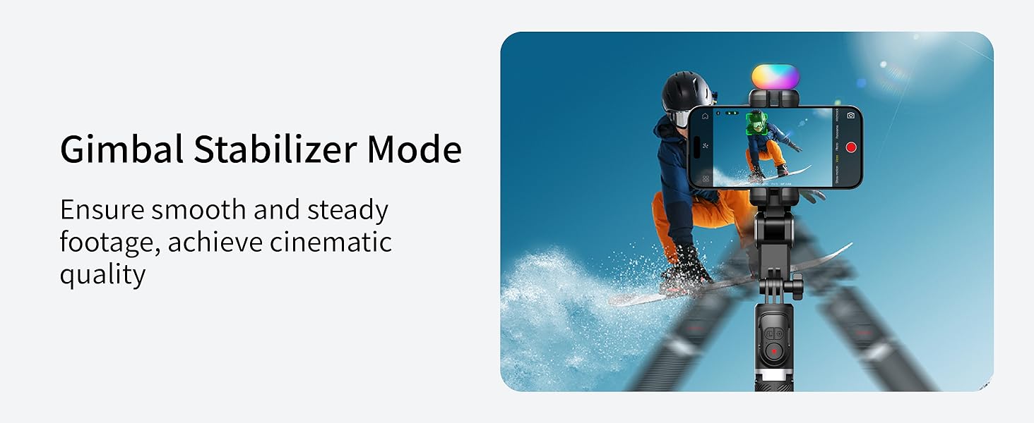 gimbal stabilizer for iphone gimbal tripod for cell phone selfie stick tripod