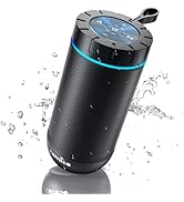 comiso Bluetooth Speaker, IP65 Waterproof Portable Speaker with 360° HD Stereo Sound, Punchy Bass...