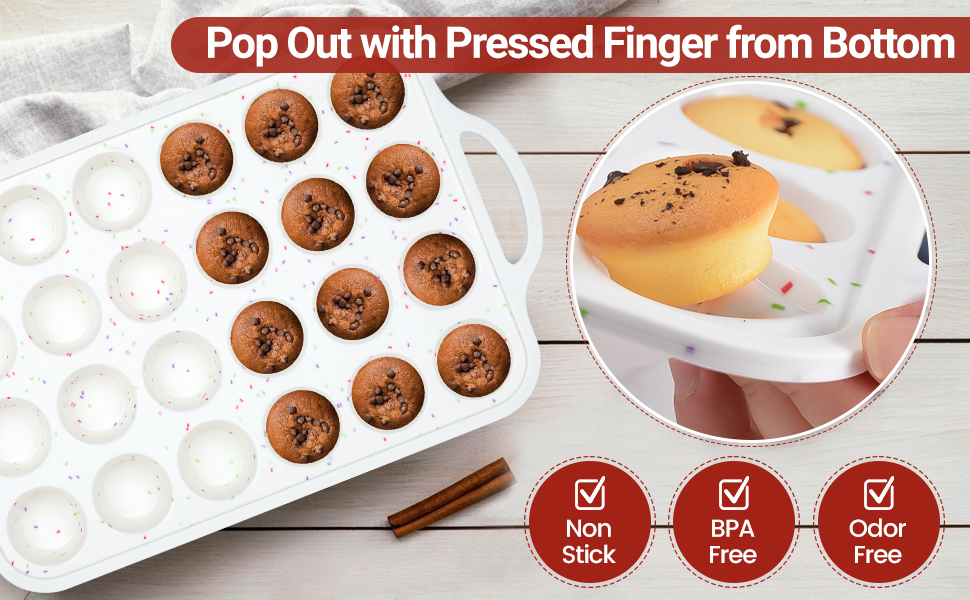 24 cups cupcake pan nonstick